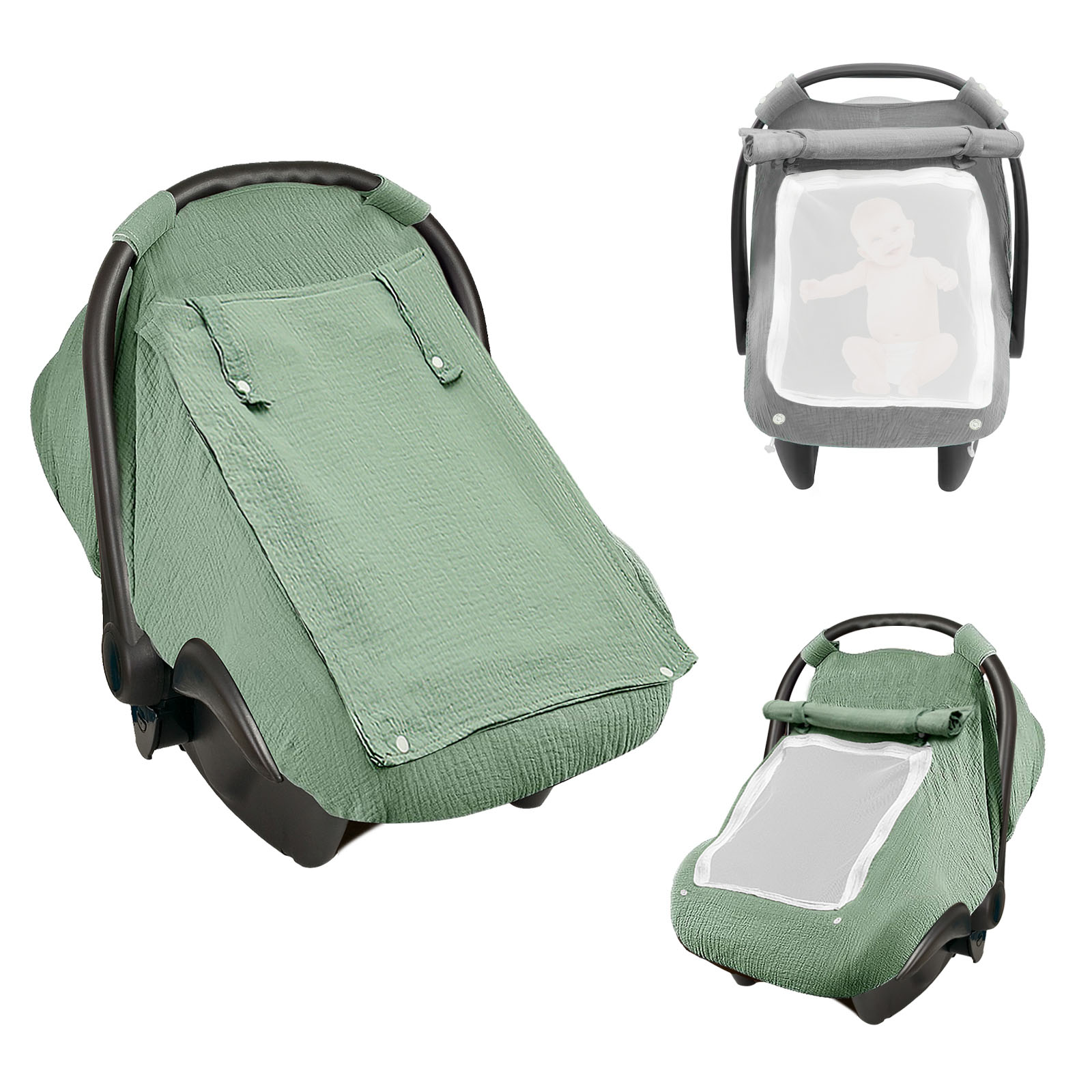 Infant Car Seat Cover - Baby Car Seat Cover Universal Baby
