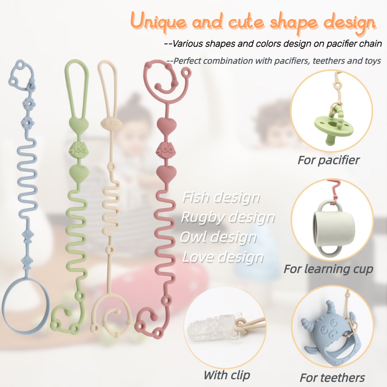 4-Piece Pack - Baby Toy Straps - огляд і ціна Zwitsal Baby Products